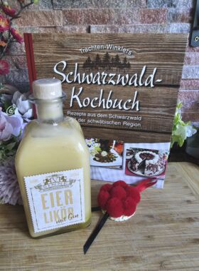 Schwarzwald Kochbuch mit Eierlikör mit Gin