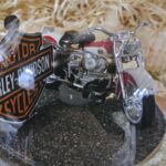 140252 Edelglasflasche "Harley Davidson"