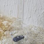 GLF1023 Edelglasflasche mit Mercedes SLK blaumetallic