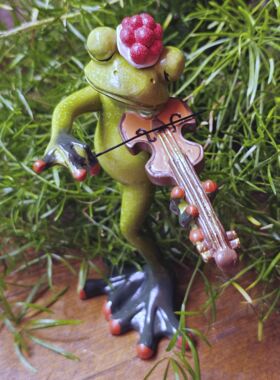 Glücksfrosch Freddy mit Geige