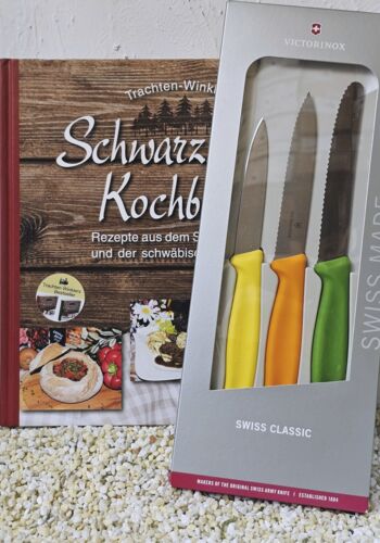 KB1012 Schwarzwälder Kochbuch mit 3er Set Schweizer Messer