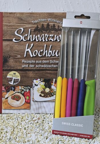 KB1013 Schwarzwälder Kochbuch mit 6er Set Schweizer Messer