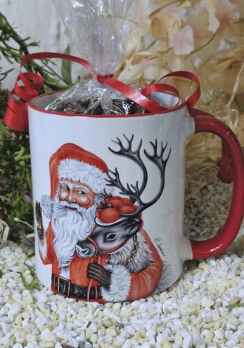 TT1006 Teetasse Schwarzwald-Weihnachtsmann mit edlen Schwarzwald-Tees