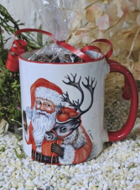 Teetasse Schwarzwald-Weihnachtsmann mit edlen Schwarzwald-Tees