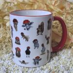 ST10002 Schwarzwaldtasse Tier-Edition rot