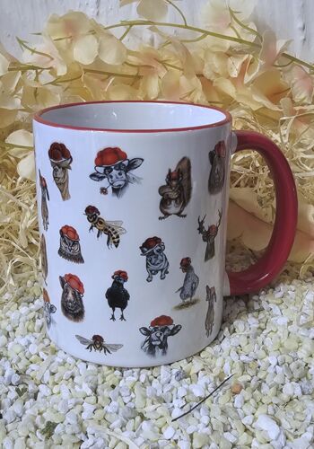 ST10002 Schwarzwaldtasse Tier-Edition rot