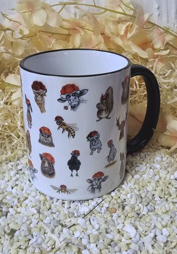 ST10003 Schwarzwaldtasse Tier-Edition schwarz