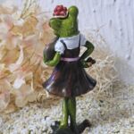 GLF100 Gl&uuml;cksfrosch Schwarzwaldm&auml;del "Mausi" mit Bollenhut