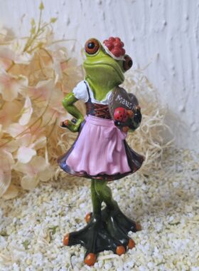 Gl&uuml;cksfrosch Schwarzwaldm&auml;del "Mausi" mit Bollenhut