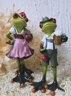 Gl&uuml;cksfr&ouml;sche Mausi und Seppi in Festlaune