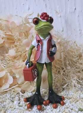 Gl&uuml;cksfrosch -Sanit&auml;ter, Arzt, Notfallarzt, Notarzt, Pflegepersonal