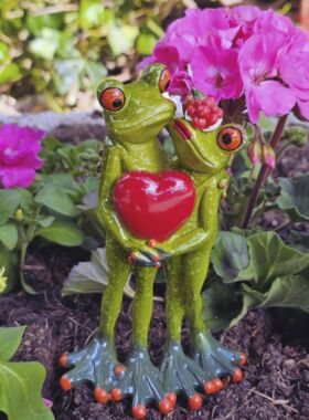 Gl&uuml;cksfr&ouml;sche mit Herz und Bollenhut , Verlobung, Liebe, Jahrestag