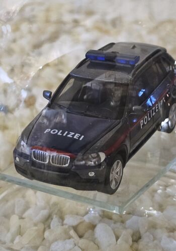 GLF1027 Edelglasflasche BMW X5 Polizei