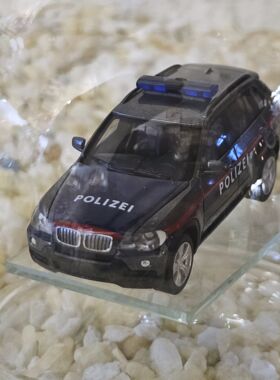 Edelglasflasche BMW X5 Polizei
