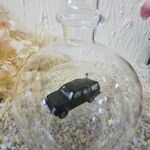 GLF1030 Edelglasflasche Mitzubishi Pajero schwarz