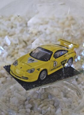 Edelglasflasche mit Porsche 911 Gt Racingteam