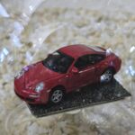 GLF1040 Edelglasflasche mit Porsche 911 Carrera rot