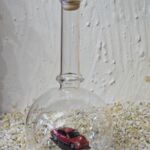 GLF1040 Edelglasflasche mit Porsche 911 Carrera rot