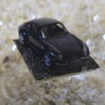 GLF1041 Edelglasflasche mit Porsche 911 schwarz