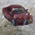 GLF1050 Edelglasflasche mit Siku Fahrzeug Audi TT