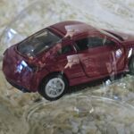 GLF1050 Edelglasflasche mit Siku Fahrzeug Audi TT