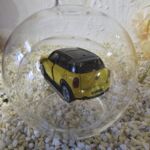 GLF1054 Edelglasflasche mit Mini Cooper