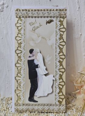 Edelkarte Zur Hochzeit viel Glück 2