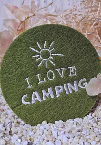 CT1003 Filz Untersetzer gr&uuml;n