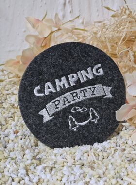 Filz Untersetzer anthrazit