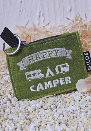CT1005 Schl&uuml;sselm&auml;ppchen Happy Camper gr&uuml;n
