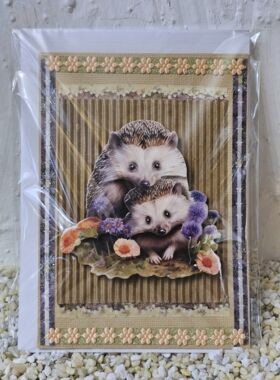 Designerkarte mit Igel 8