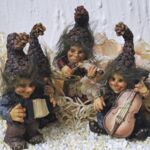 SCHW1022 Gnome Schwarzw&auml;lder Musiker Wichtele