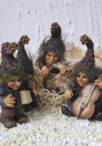 SCHW1022 Gnome Schwarzw&auml;lder Musiker Wichtele