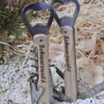 MSS1000 Korkenzieher, Flaschen&ouml;ffner,Messer mit Holzgriff