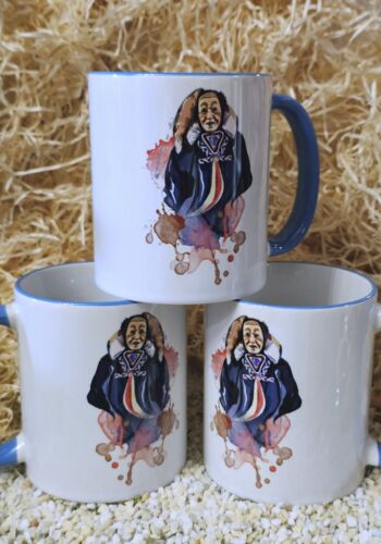 NAT10021 Narrentasse Altnarro blauer Henkel blauer Rand