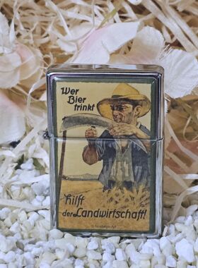 Feuerzeug Wer Bier trinkt hilft der Landwirtschaft