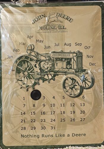 BLS1003 Blechschild John Deere Kalender