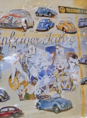 Blechschild VW Geschichte