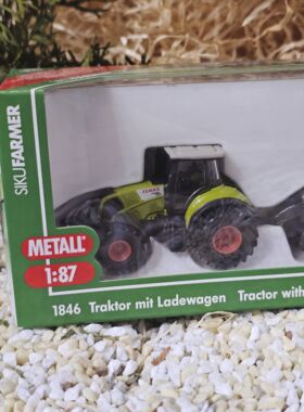 Siku 1846 Tracktor mit Ladewagen