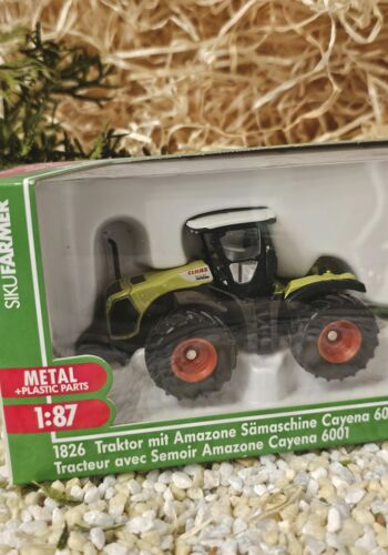 SKU1013 Siku 1826 Traktor mit Amazone S&auml;maschine Cayena 6001