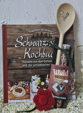 Schwarzwaldkochbuch mit Chilisalz Kochl&ouml;ffel Bollenhut