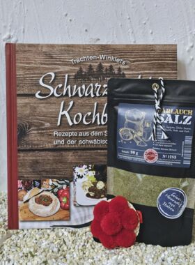 Schwarzwaldkochbuch mit B&auml;rlauch Salz und Bollenhut