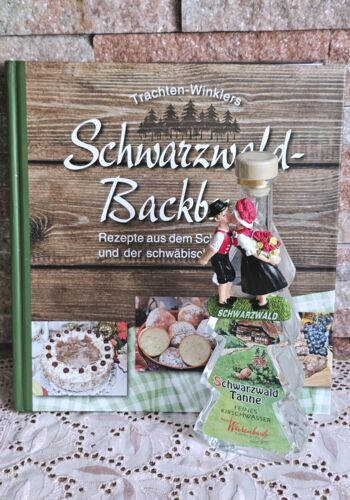 KB10003 Schwarzw&auml;lder Backbuch mit Kirschwasserwasser B&auml;umle Magnet Liebespaar