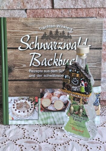 KB10004 Schwarzw&auml;lder Backbuch mit Kirschwasserwasser B&auml;umle Magnet Schwarzwaldmotiv