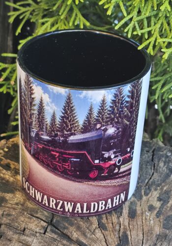 SWT10001 Schwarzwaldtasse Eisenbahn schwarz