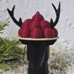 SCHH10004 Schwarzw&auml;lder Hirschkopf 3 D H&auml;nger oder Stand