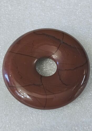 EDD1004 Edelstein Donut Roter Jaspis