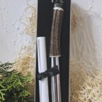 TRF1000 Trachtenflascherl echt Hirschhorn mit Wildsau