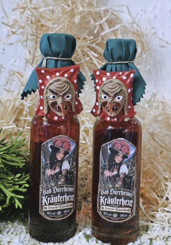 HFL1009 Schwarzw&auml;lder Kr&auml;uterhexe 100ml mit Schwarzwald Hexenm&auml;skle