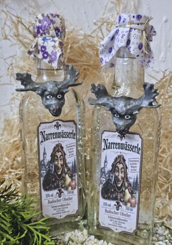 NAW10013 Narren-W&auml;sserle Schwarzwald Urzeit Elch 350ml